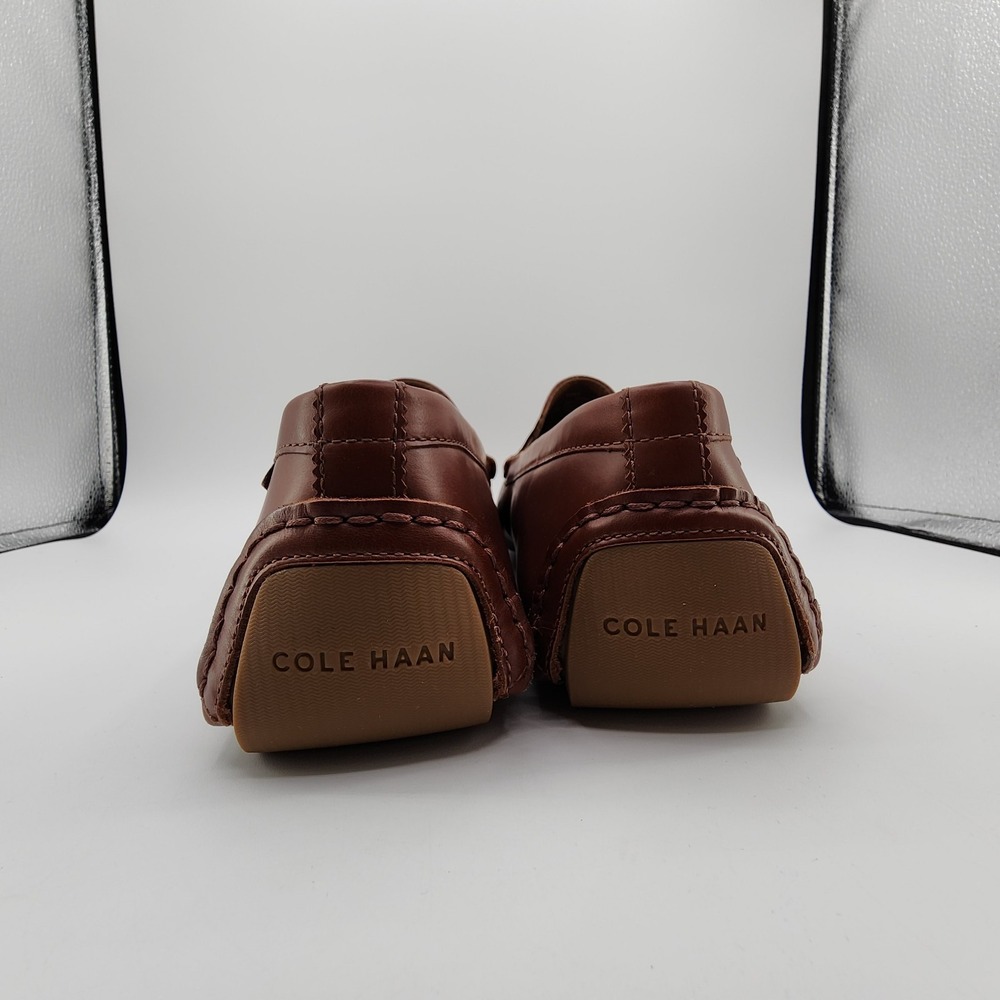 Cole Haan Grand Venetian Driving Shoes Mens 12M Woodbury Gum Leather Loafers NEW - Picture 6 of 11